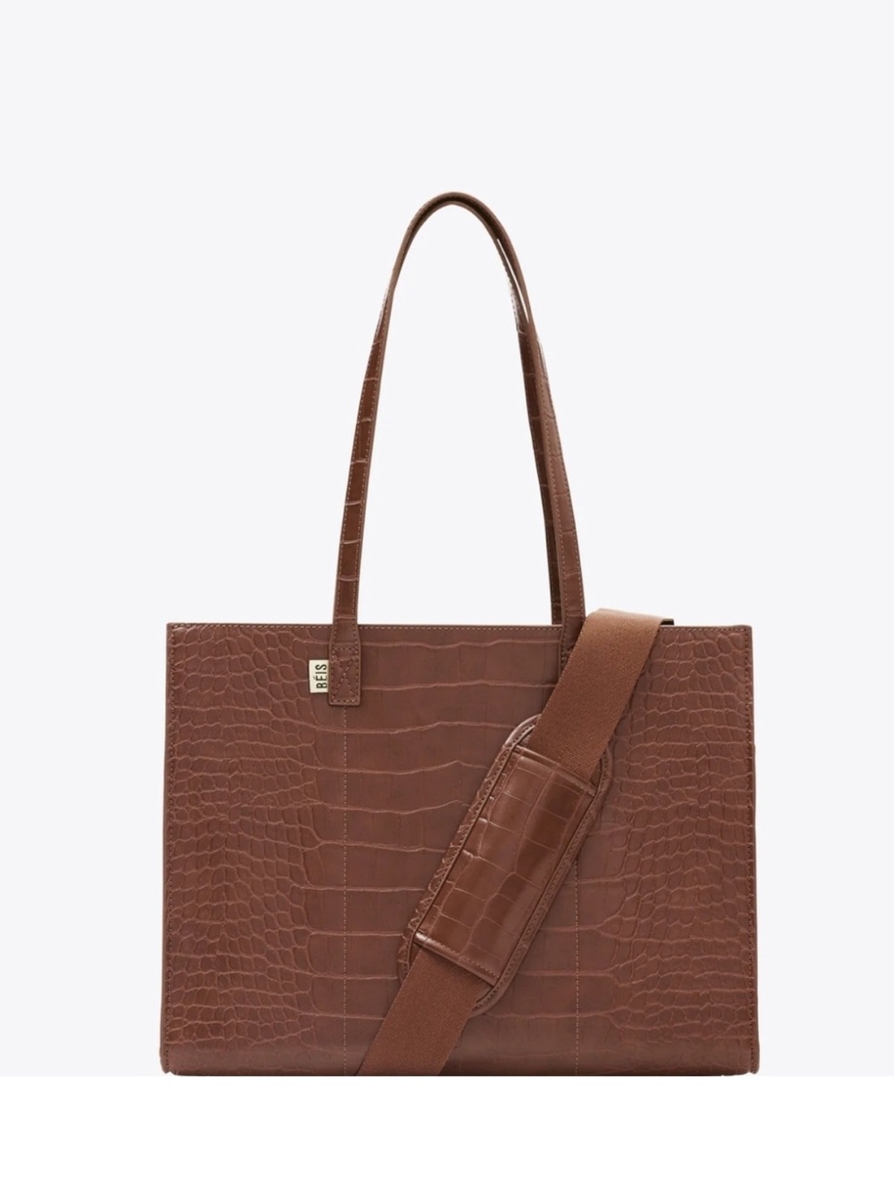NWT BEIS | The Work Tote | Maple Croc - Picture 1 of 12